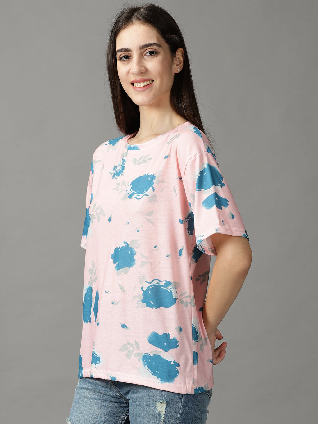 Women's Pink Print Top