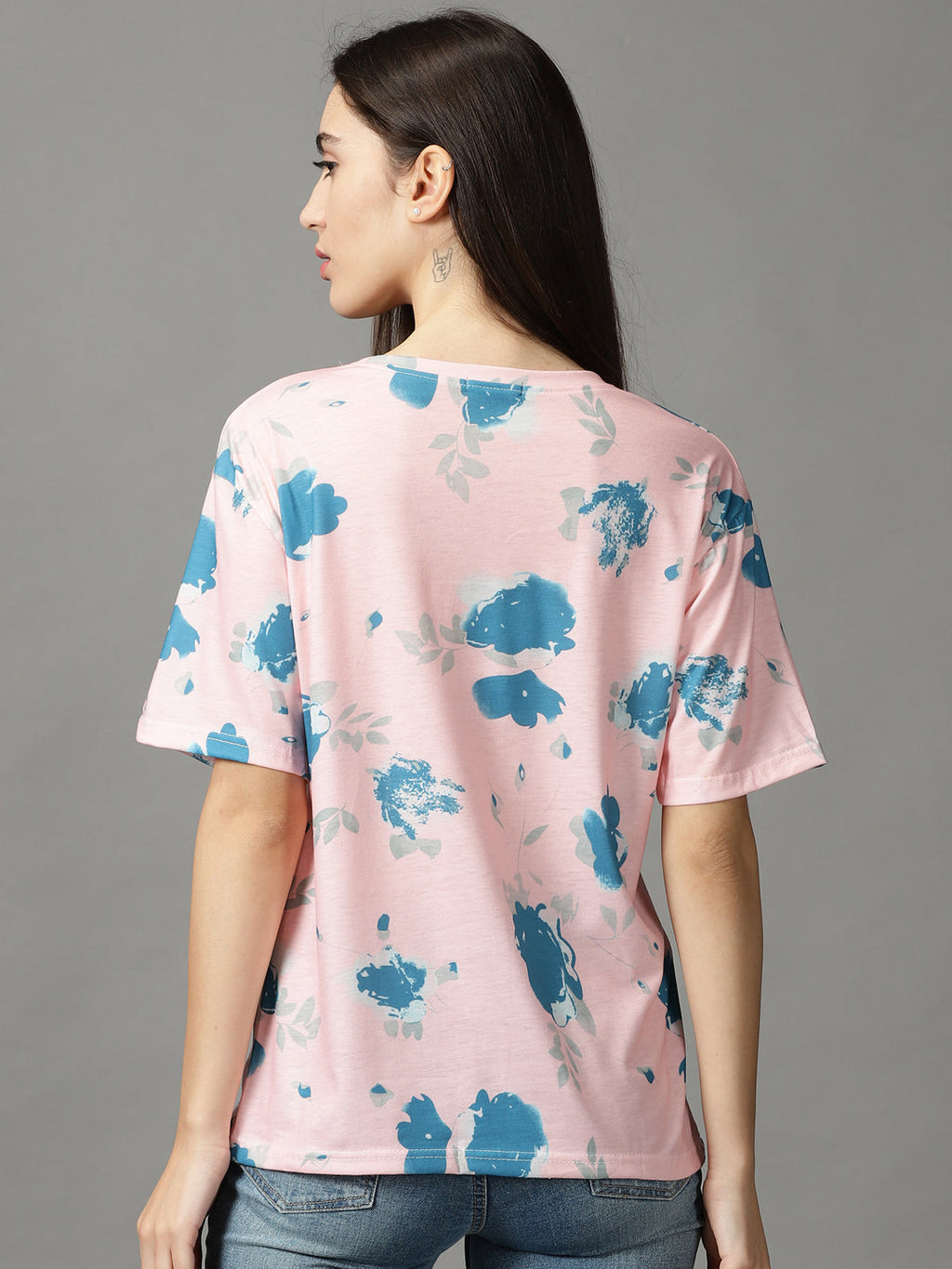 Women's Pink Print Top