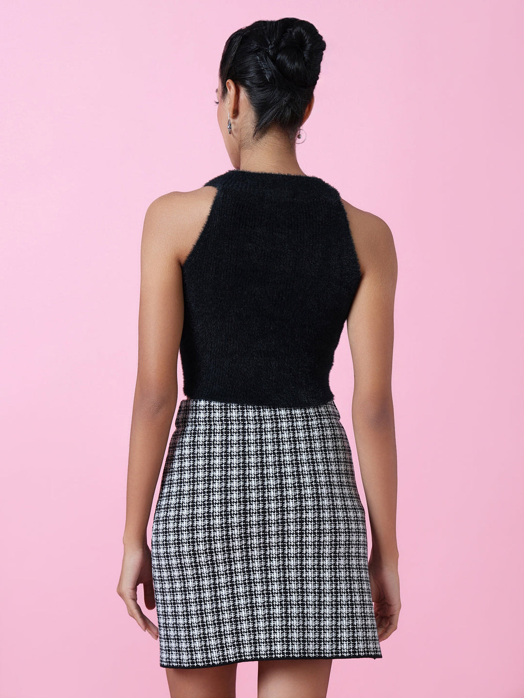 Women's Black Crochet Top