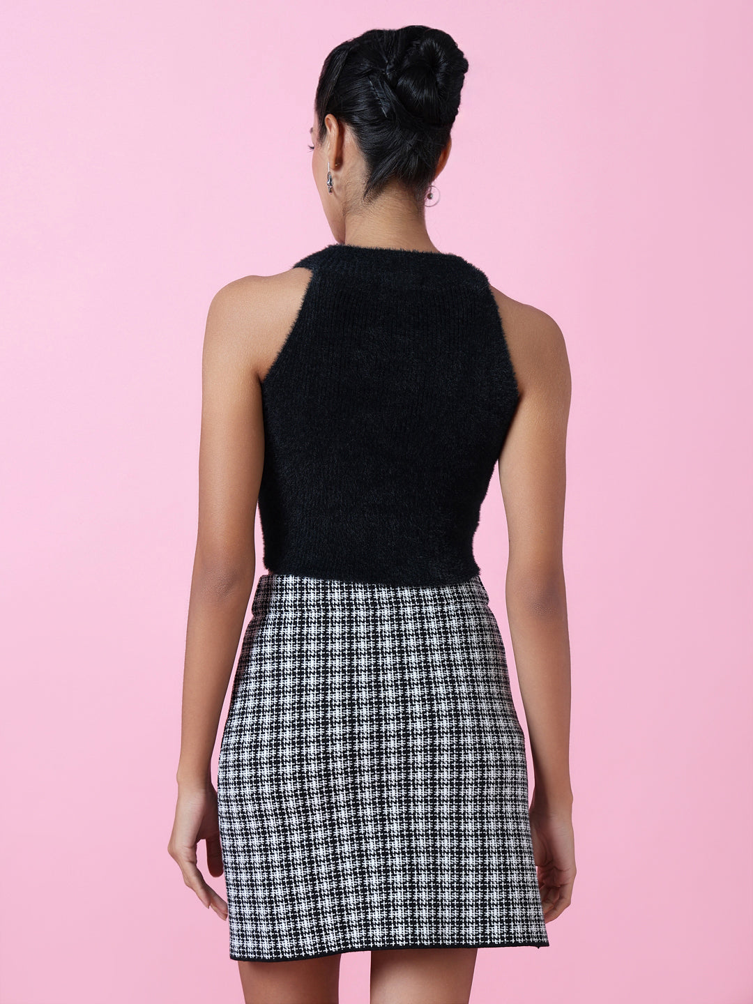 Women's Black Crochet Top