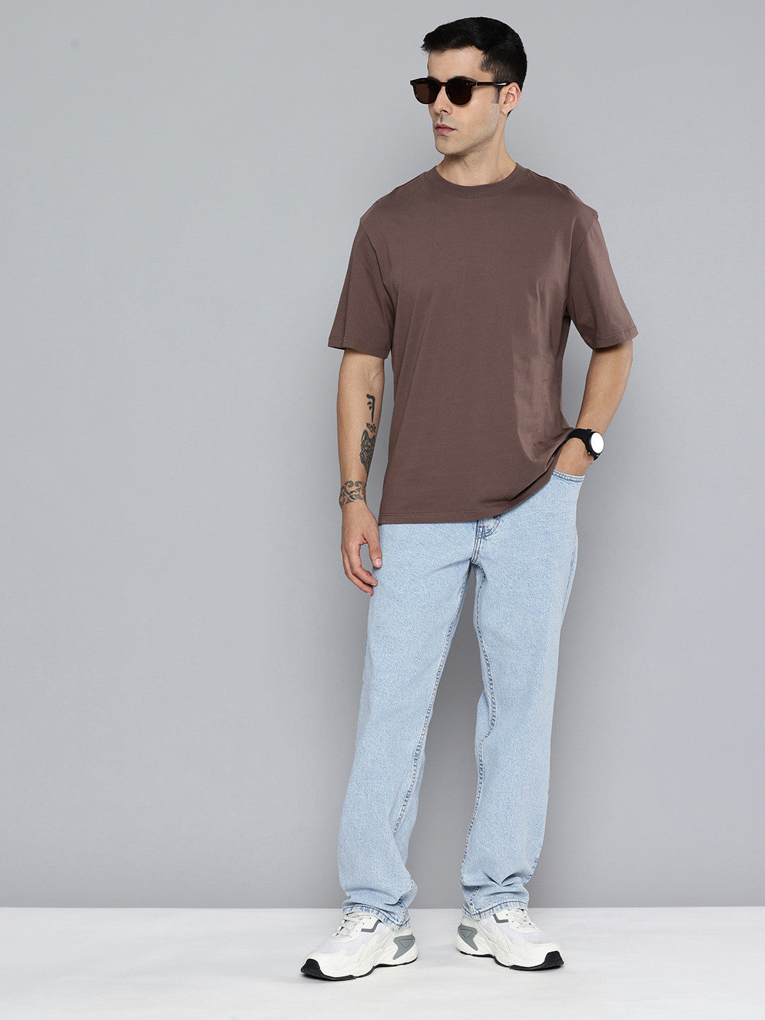Men's 568 Light Indigo Loose Fit Mid Rise Jeans