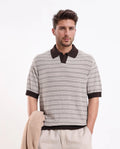 Rare Rabbit Men's Trin Brown Cotton Plain Regular Fit Half Sleeve Polo