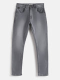 Light Fade Slim Tapered Jeans | Grey