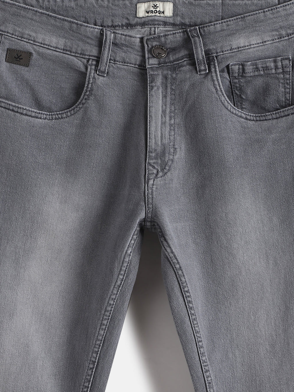 Light Fade Slim Tapered Jeans | Grey