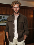 Solid Regular Fit Shacket | Olive