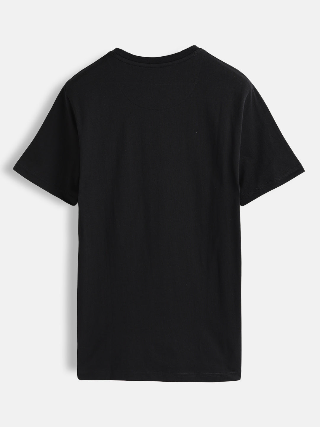 Holographic Transfer Brand Carrier Crew Neck T-Shirt  |  Black