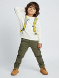 HOP Kids Off-White Printed Cotton-Blend Sweatshirt