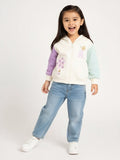HOP Kids Off-White Colour-Blocked Hoodie