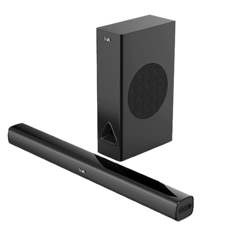 boAt Aavante Bar 1250 | 80W Soundbar with 2.1 Channel Surround Sound, 40W Subwoofer, Master Remote Control, BT, Aux