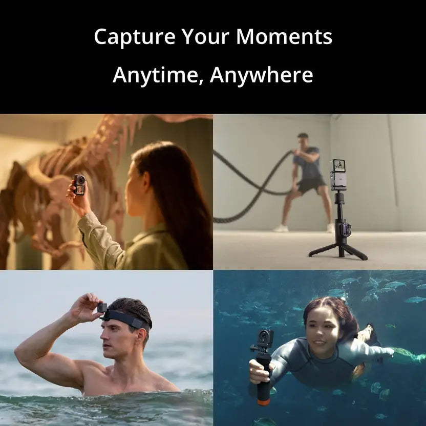 dji Action 2 Power Combo (128 GB) Sports and Action Camera  (Black, 12 MP)