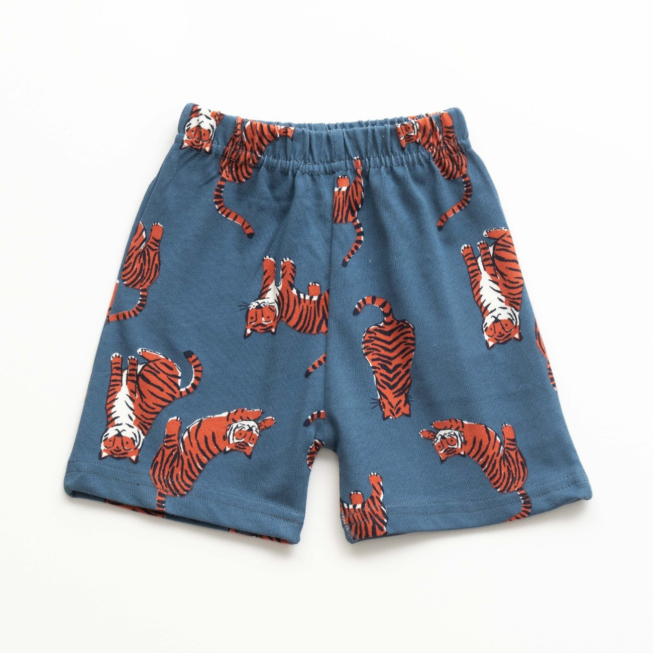 Action Tiger Printed Grey Kids Clothing Set
