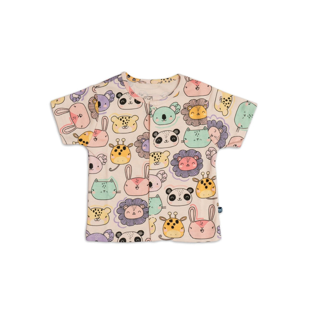 Animals Face Printed Baby Co-ord Set