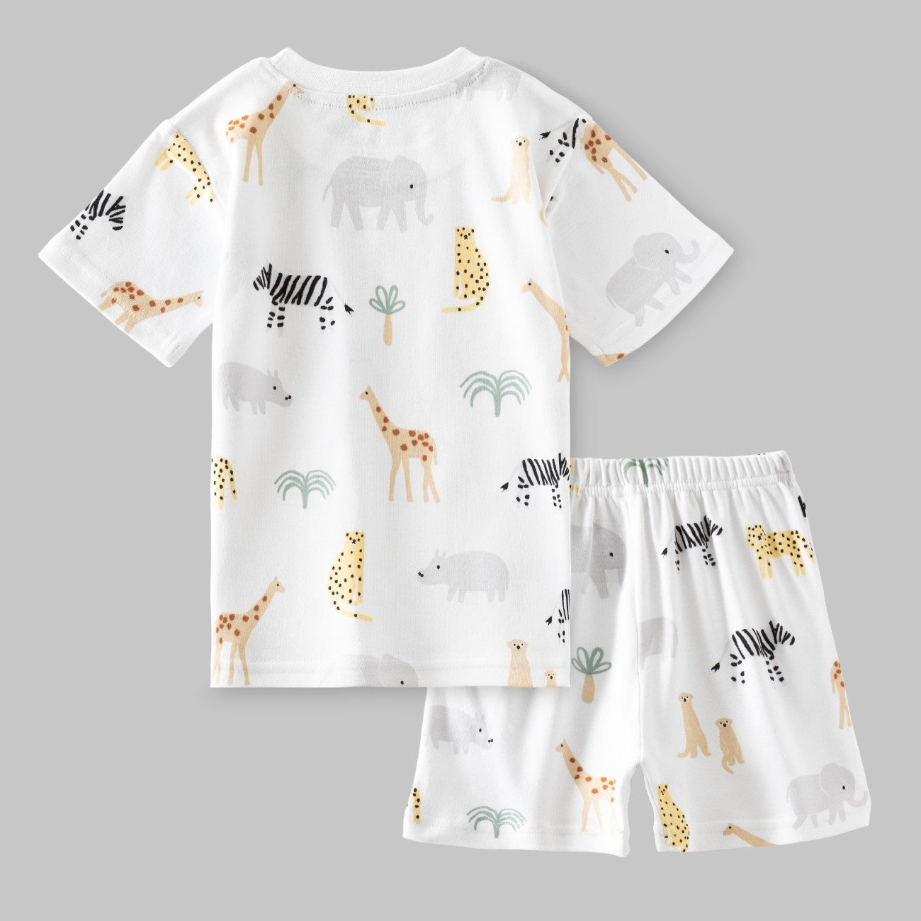 Jungle Crew White Kids Co-Ord Set