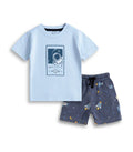 Astro Printed Blue Kids Co-Ord Set
