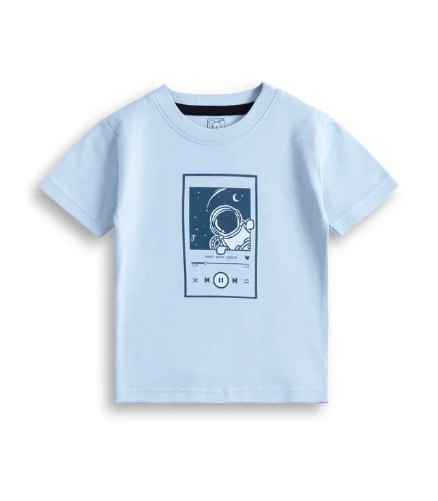 Astro Printed Blue Kids Co-Ord Set