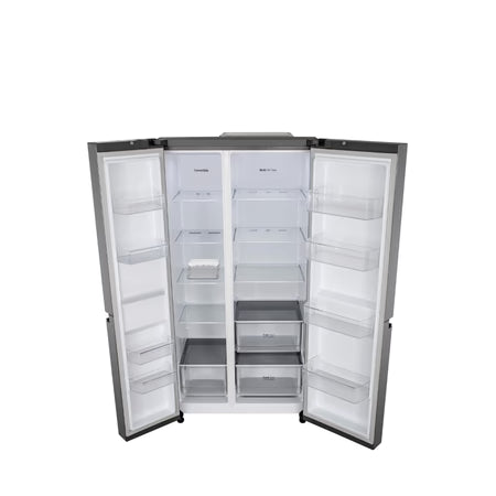 LG 650 Litres 3 Star Side-by-Side Convertible Refrigerator (GL-B257JDS3, Dazzle Steel)