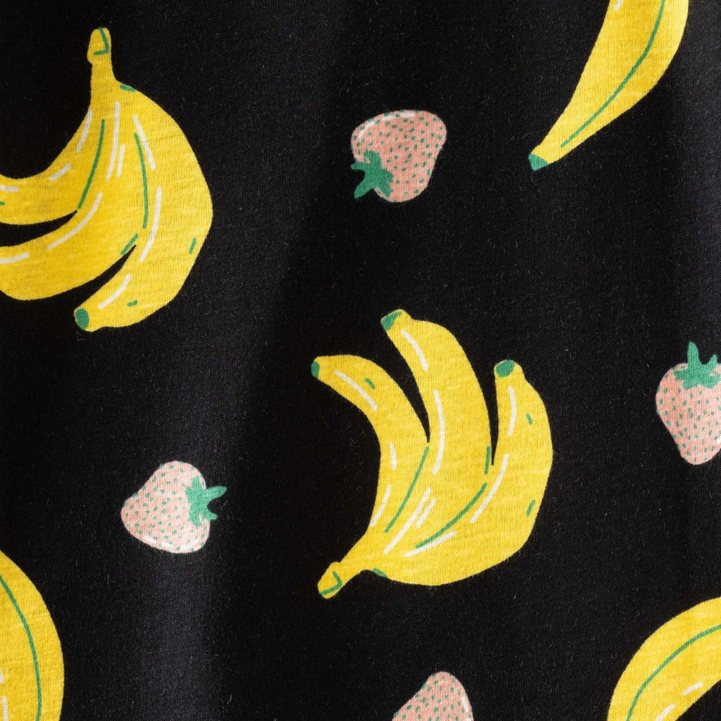 Banana Printed Black Kids Co-Ord Set