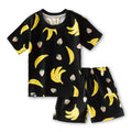 Banana Printed Black Kids Co-Ord Set