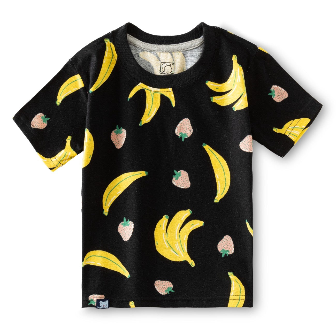 Banana Printed Black Kids Co-Ord Set