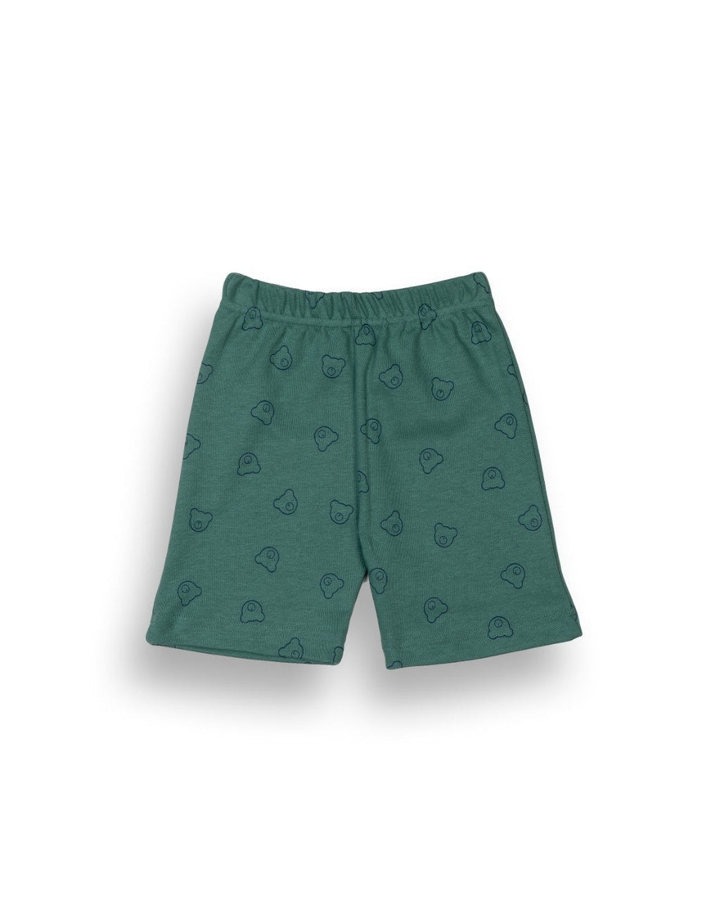 Teddy Face Green Kids Clothing Set