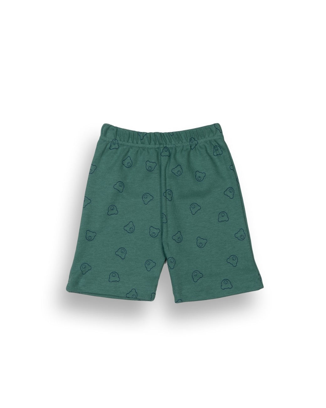Teddy Face Green Kids Clothing Set