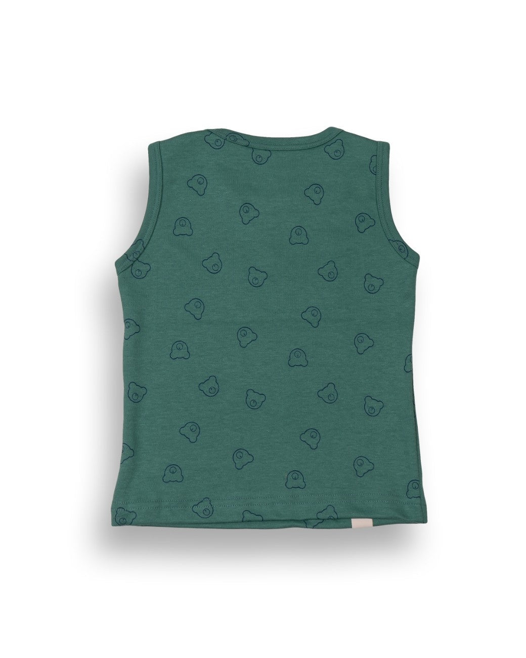 Teddy Face Green Kids Clothing Set