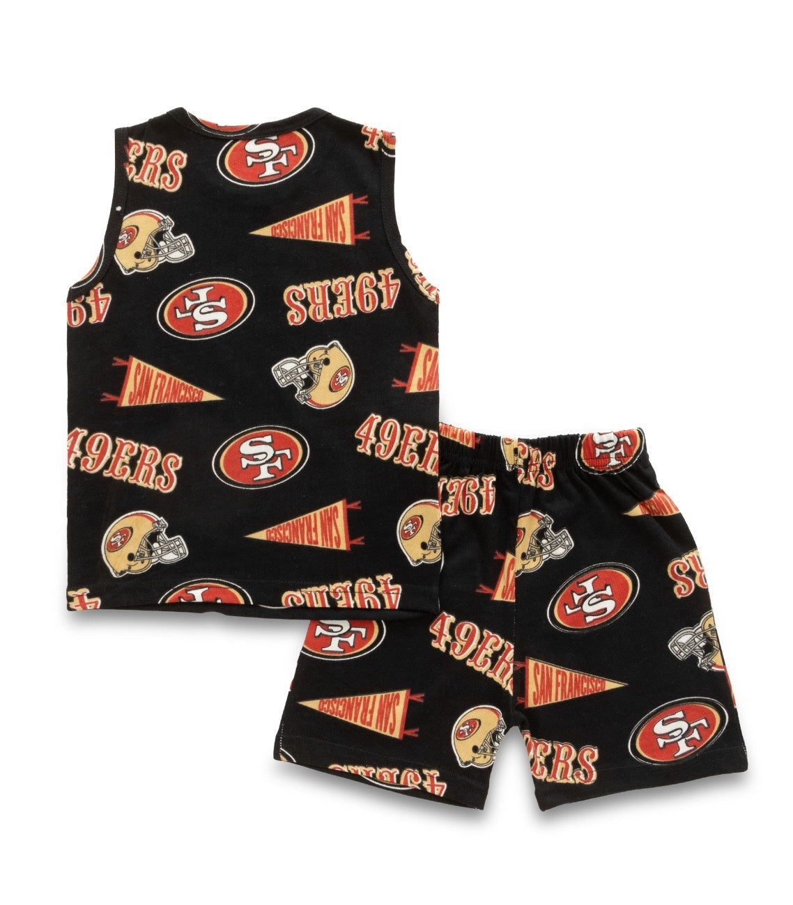 SF Printed Black Kids Clothing Set