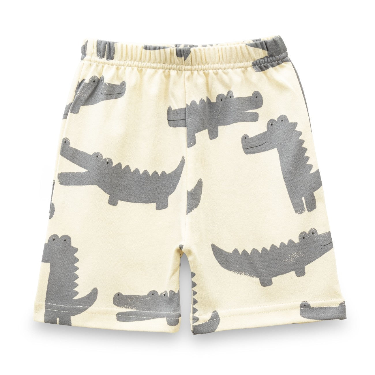 Croc Printed White Kids Clothing Set