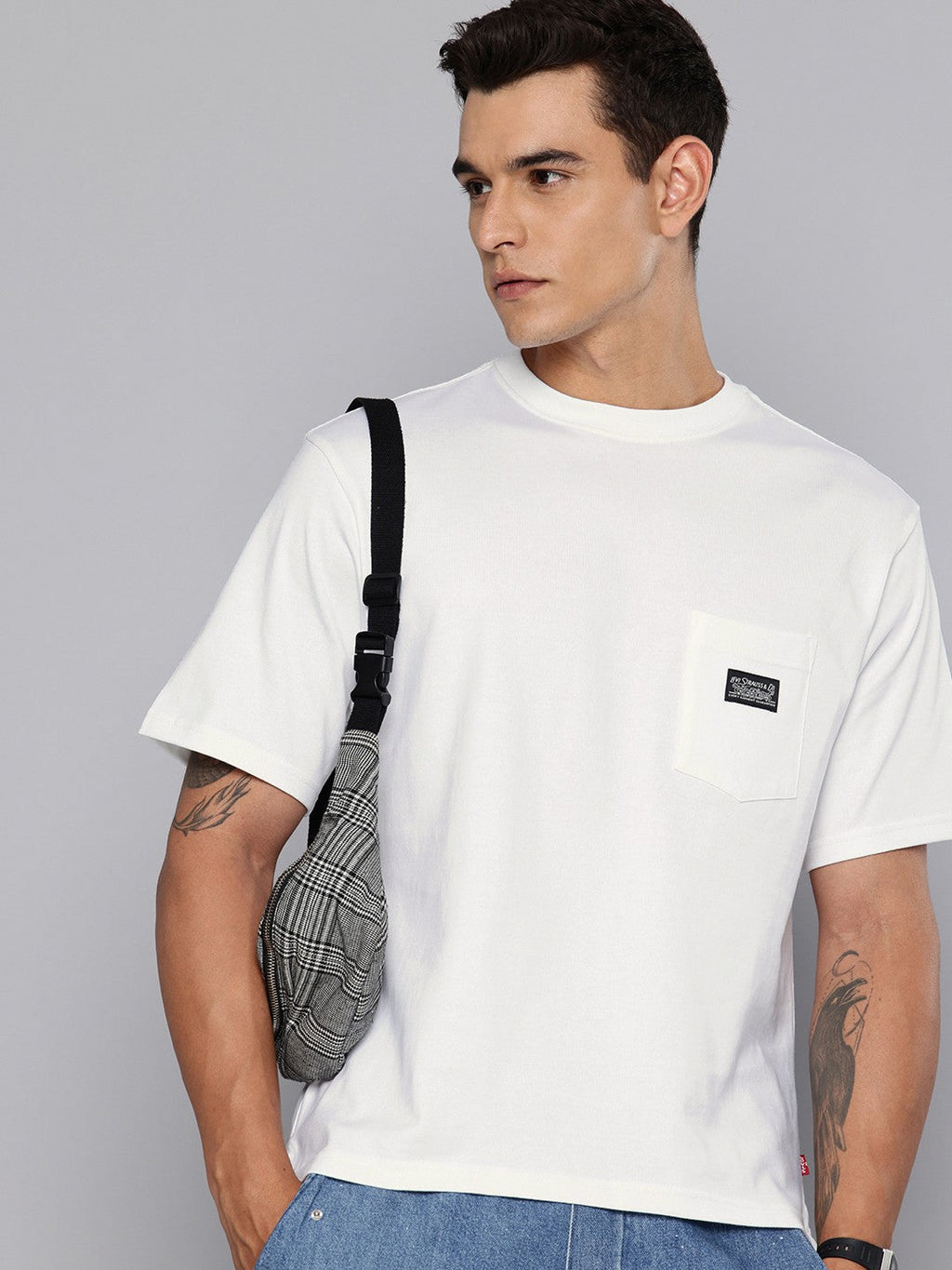 Men's Solid Crew Neck T-Shirt