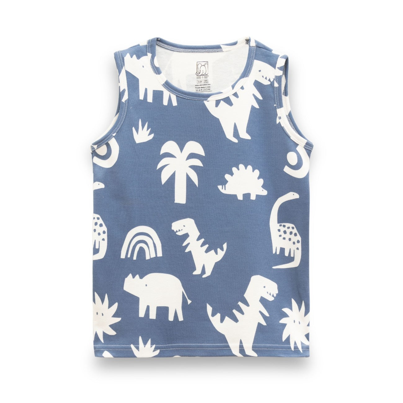 Dinosaur Silhoute Blue Kids Clothing Set