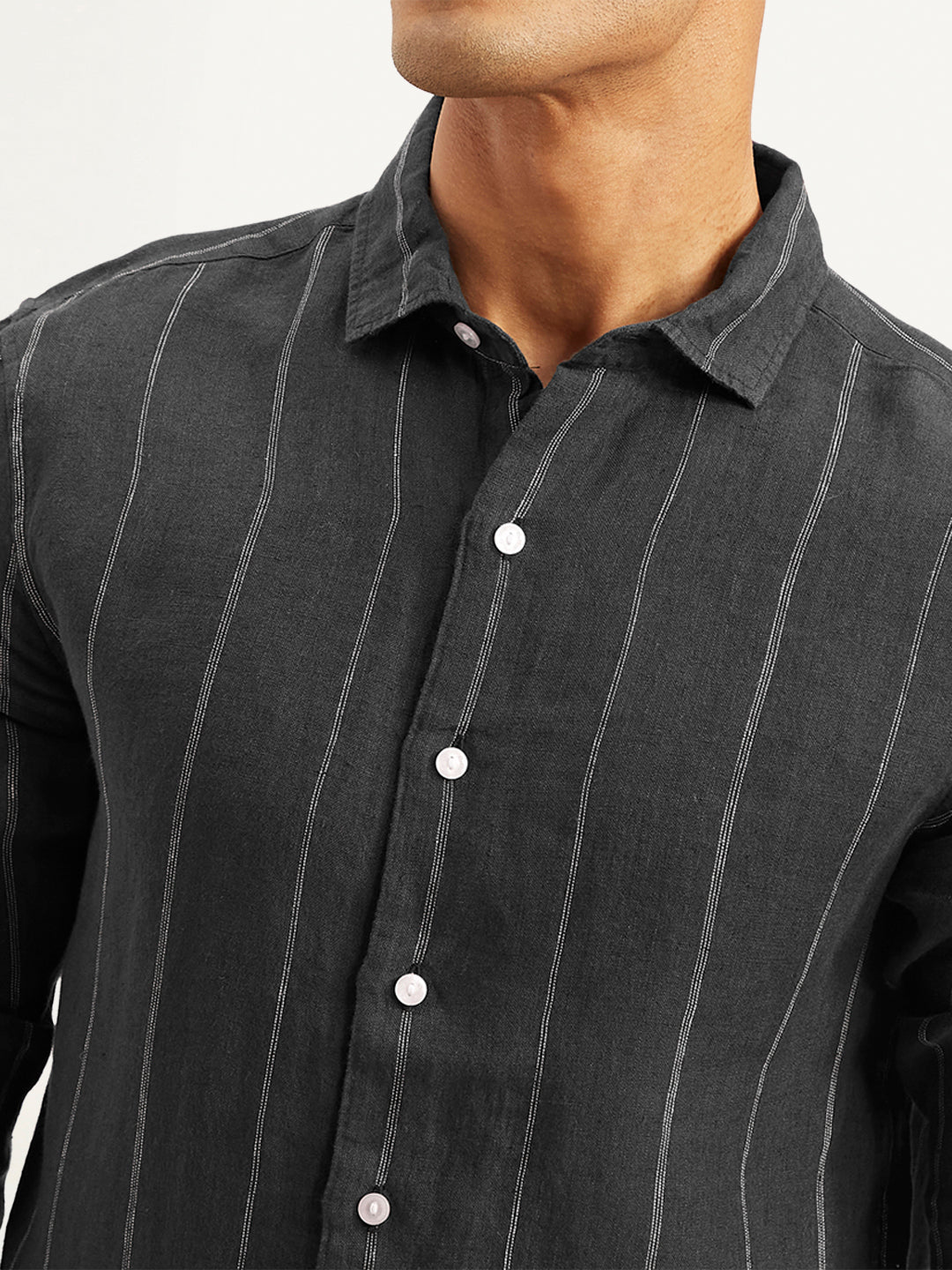 Men's Redloop Striped Slim Fit Shirt