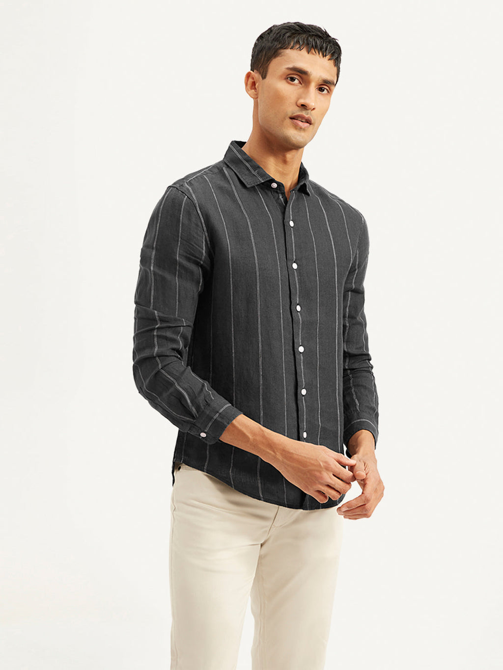 Men's Redloop Striped Slim Fit Shirt