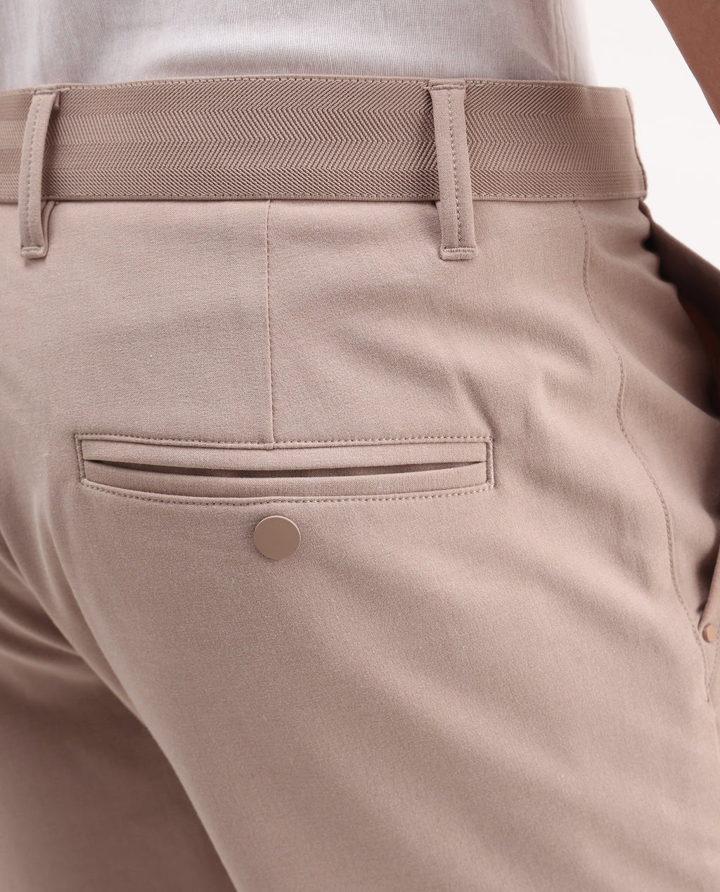 Rare Rabbit Men's Drivo Peach Cotton Blend Plain Regular Fit Shorts