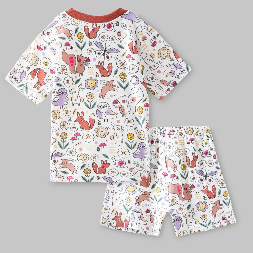 Garden Animals Printed Kids Co-Ord Set
