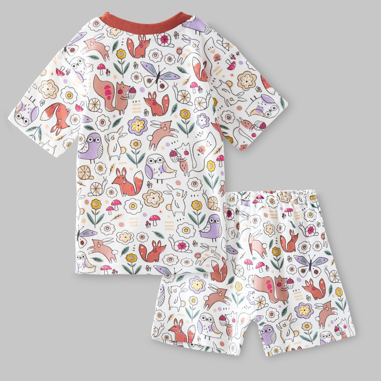 Garden Animals Printed Kids Co-Ord Set