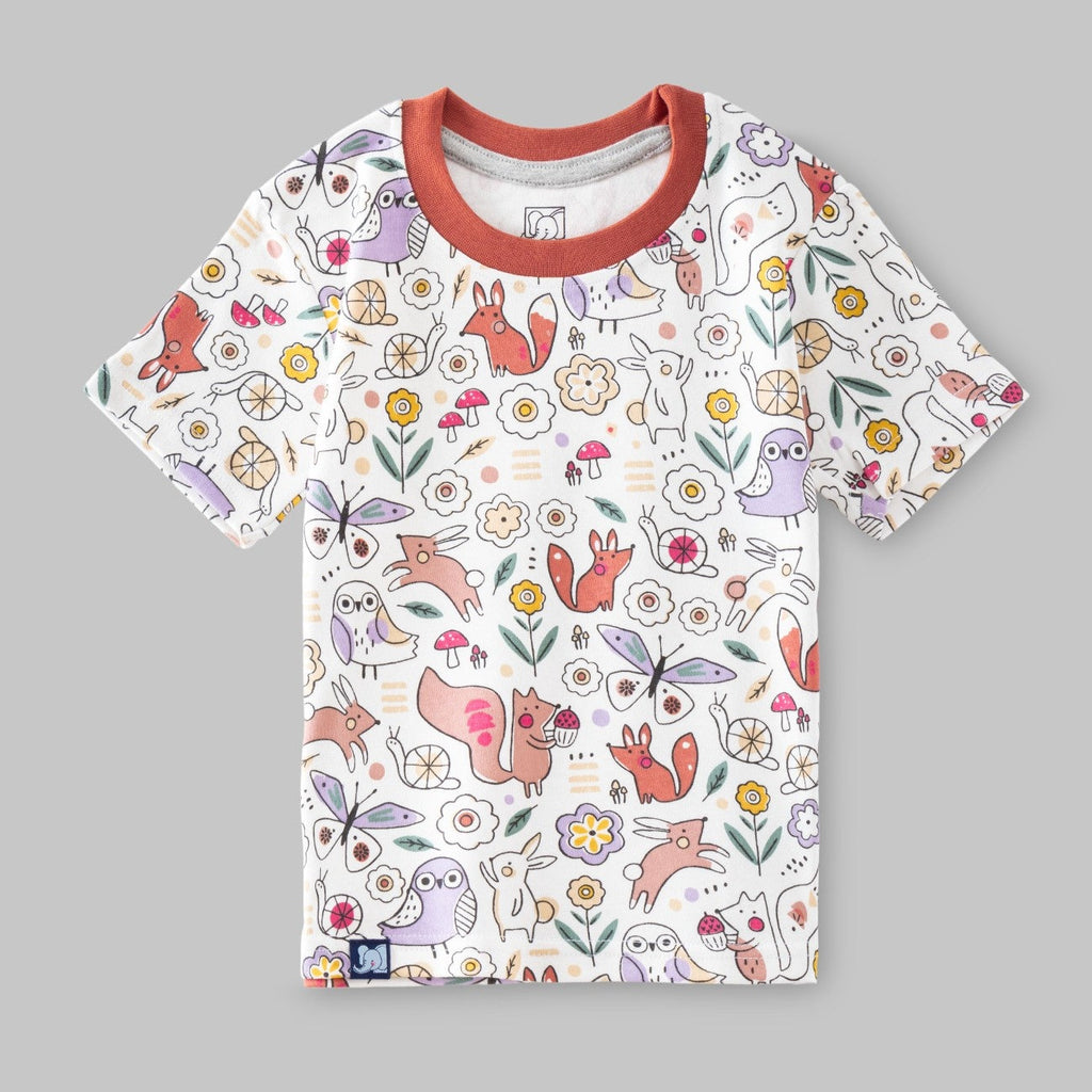 Garden Animals Printed Kids Co-Ord Set