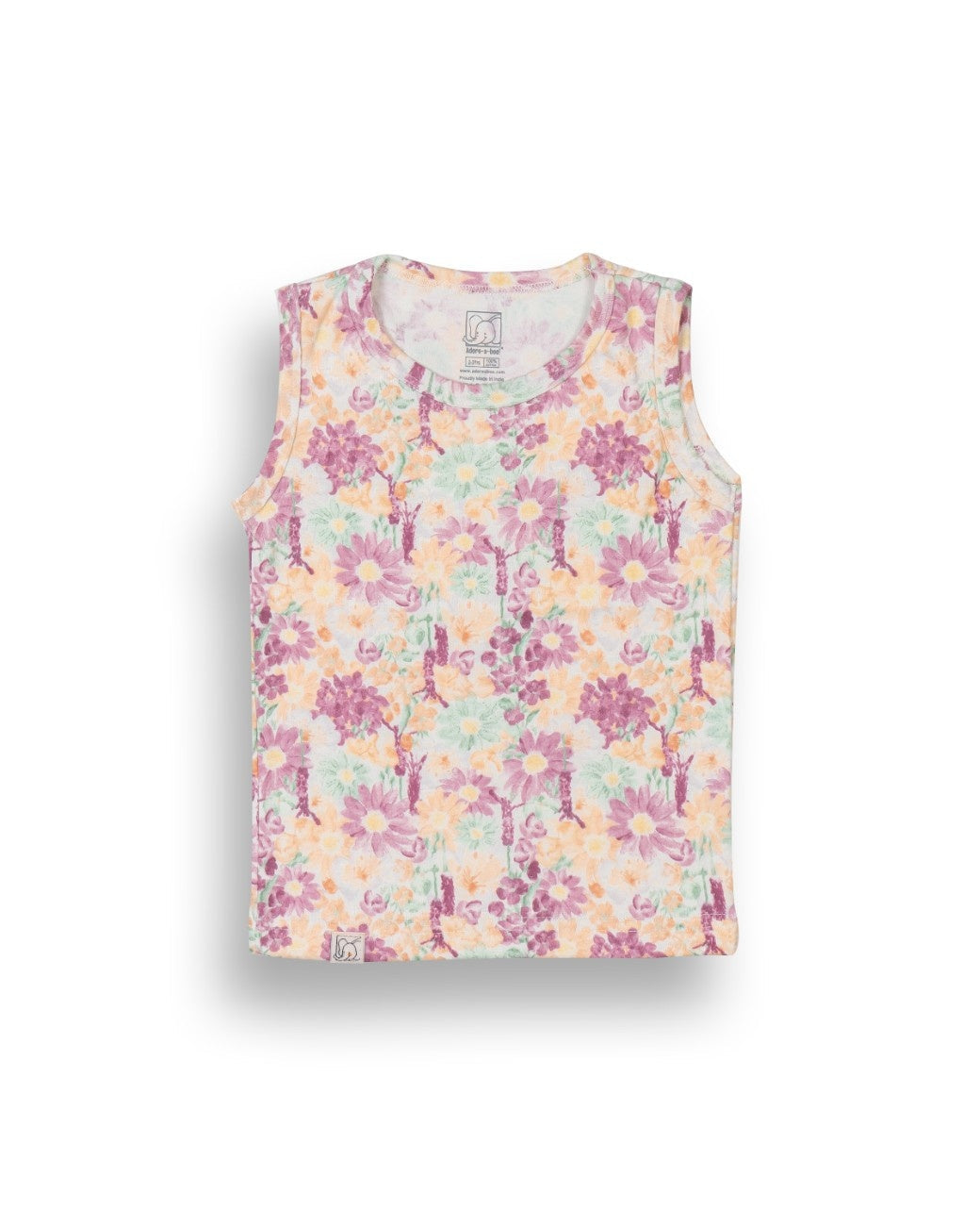 Flowers Printed Pink Kids Clothing Set