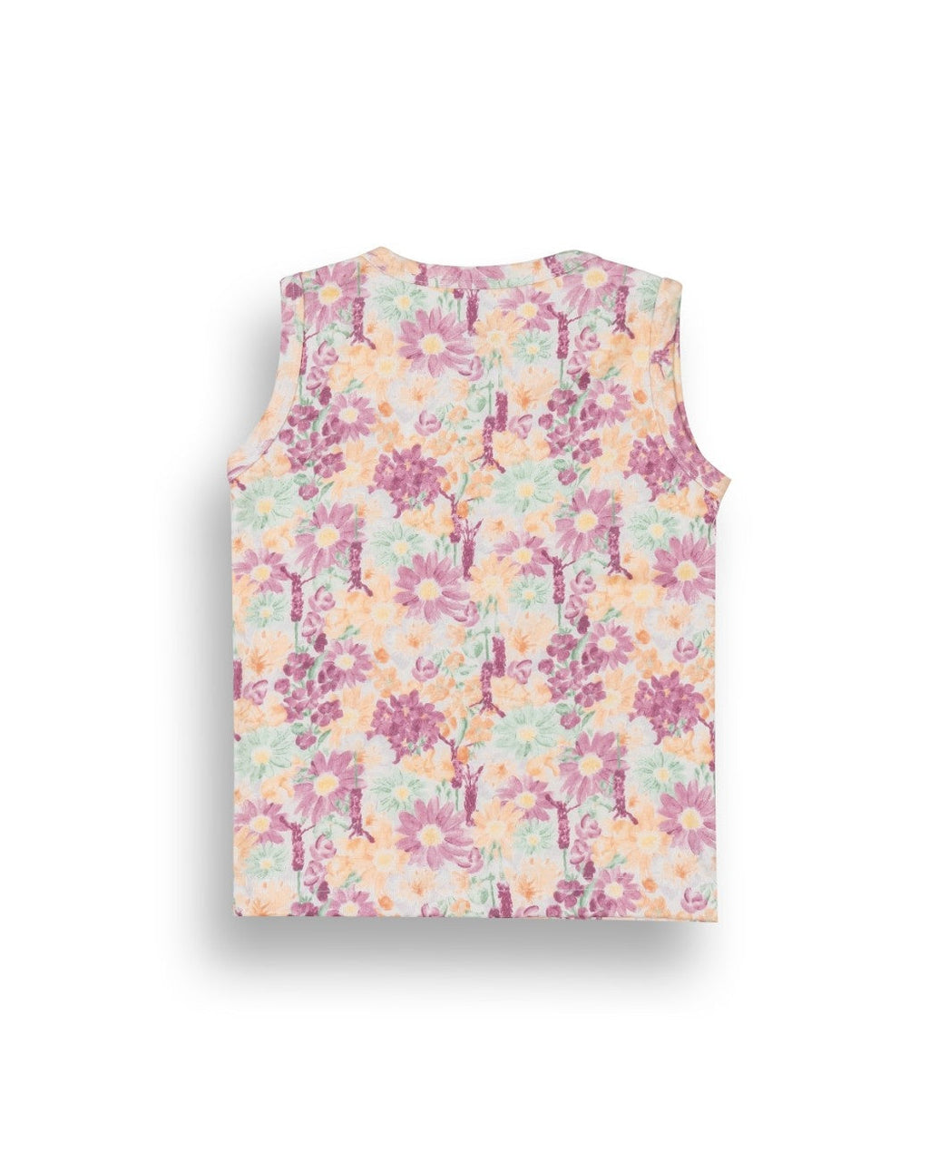 Flowers Printed Pink Kids Clothing Set
