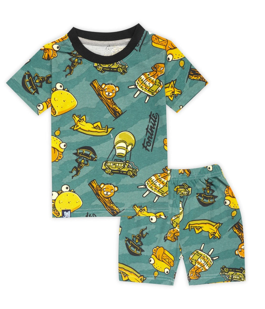 Fortnite Printed Green Kids Co-Ord Set