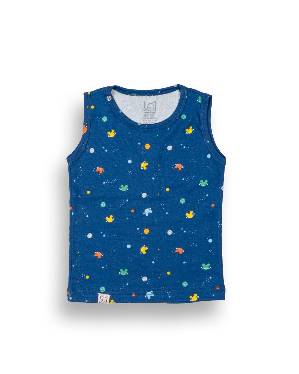 Galaxy Printed Blue Kids Clothing Set
