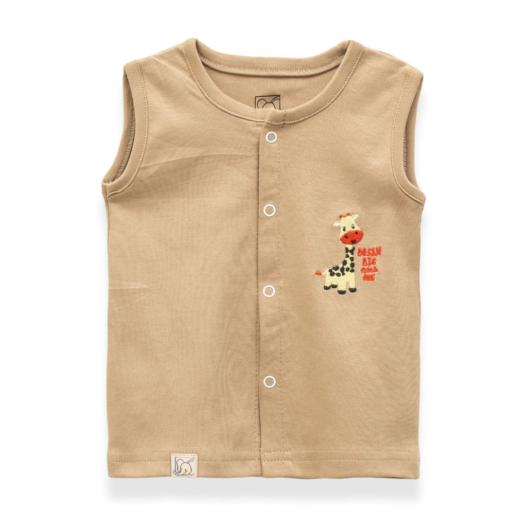 Giraffe Embroidered Baby Clothing Set