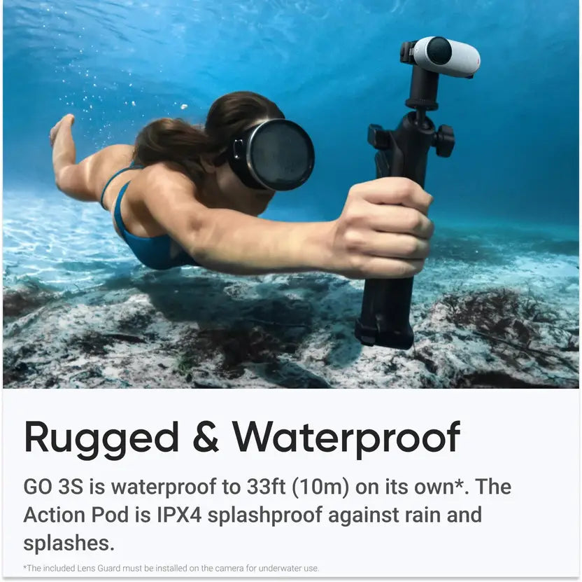Insta360 GO 3S (128GB) White Sports and Action Camera  (White, 9 MP)