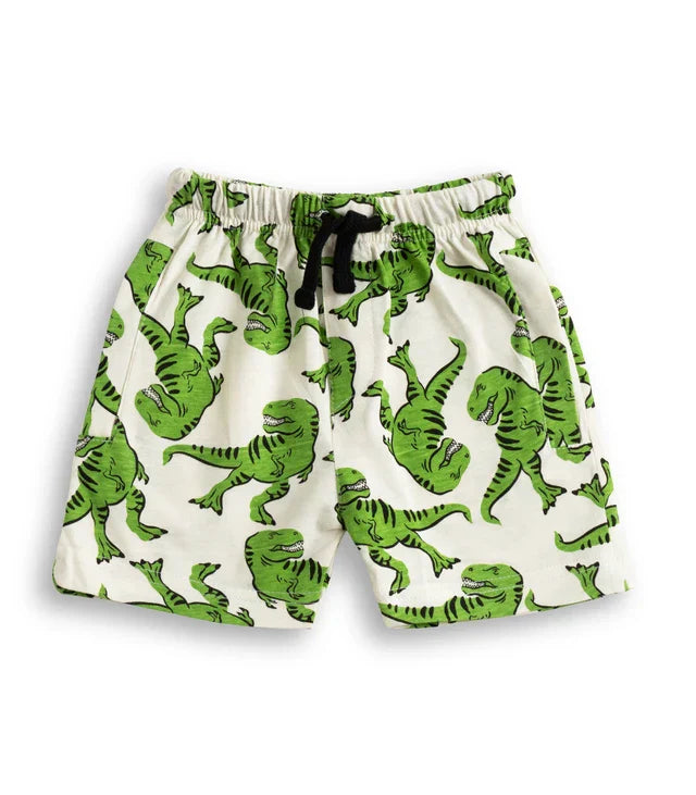 Roaring Dino Printed Green Kids Co-Ord Set