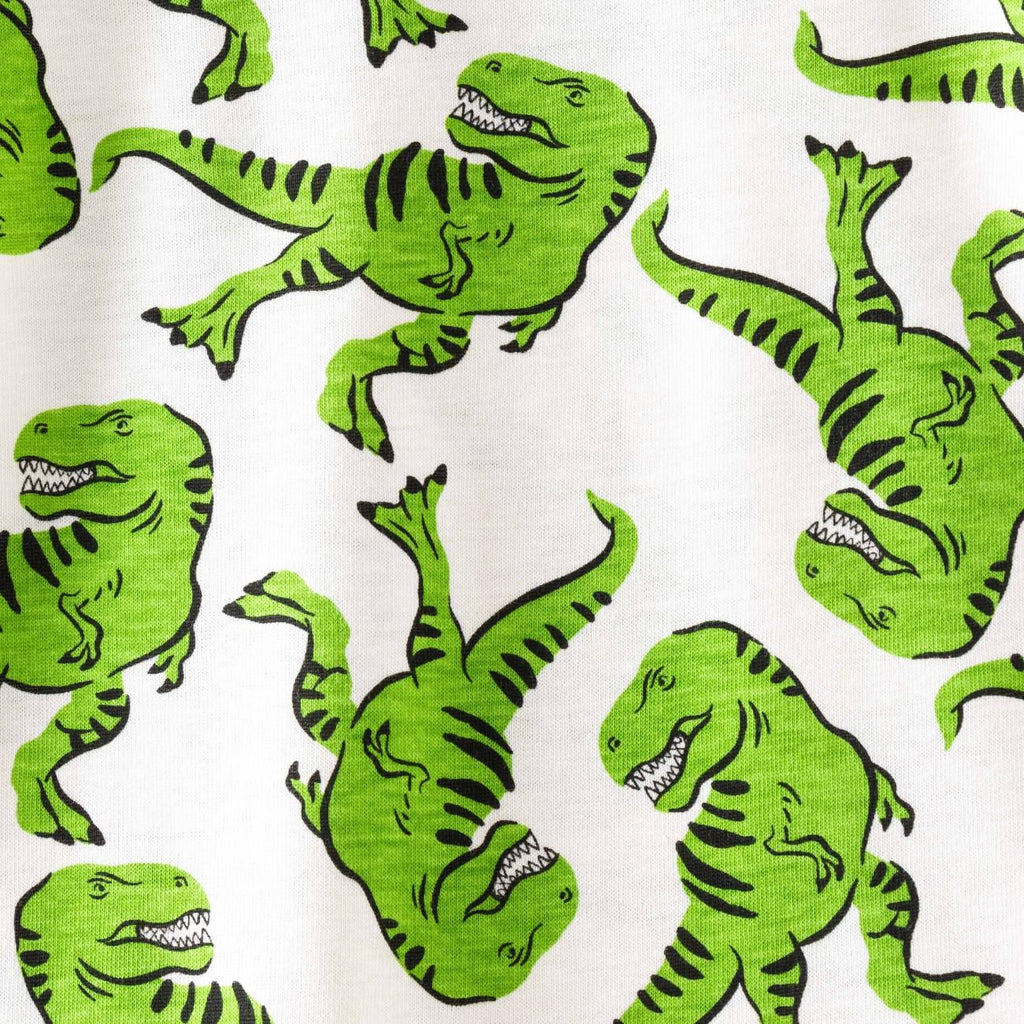 Green T-rex Printed Kids Co-Ord Set