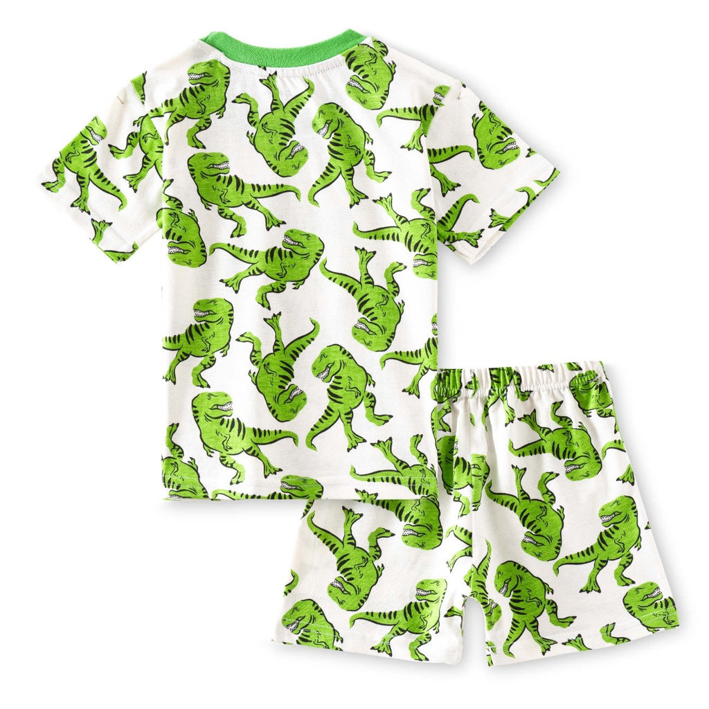 Green T-rex Printed Kids Co-Ord Set