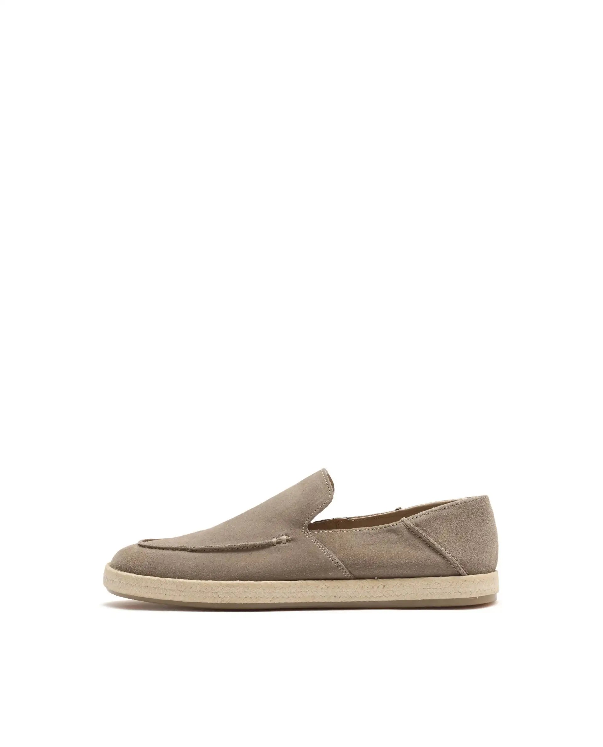 Rare Rabbit Men Havana Lite Fawn Suede Leather Slip-On Closure Shoes