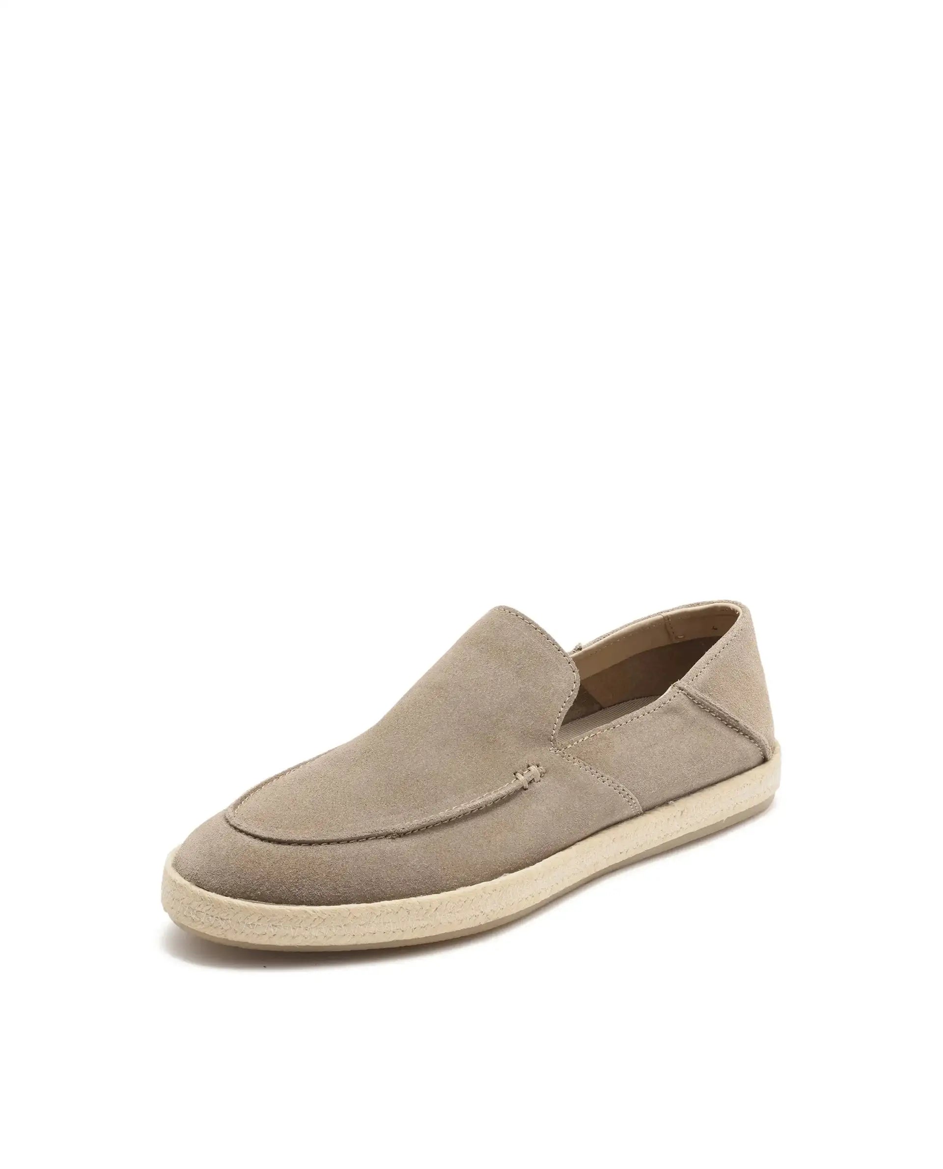 Rare Rabbit Men Havana Lite Fawn Suede Leather Slip-On Closure Shoes