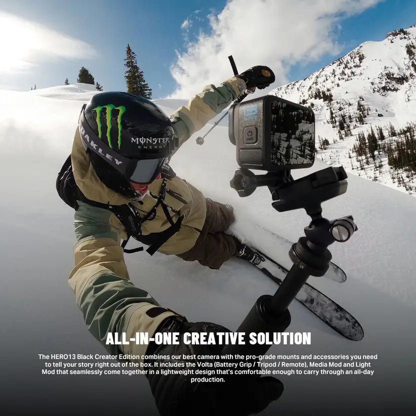 GoPro HERO13 Creator Edition -Volta, Media Mod, Light Mod, Enduro Battery, Mount Sports and Action Camera  (Black, 27 MP)