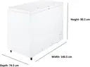 Haier 515 L Double Door Standard Deep Freezer  (White, HFC-550CM5)