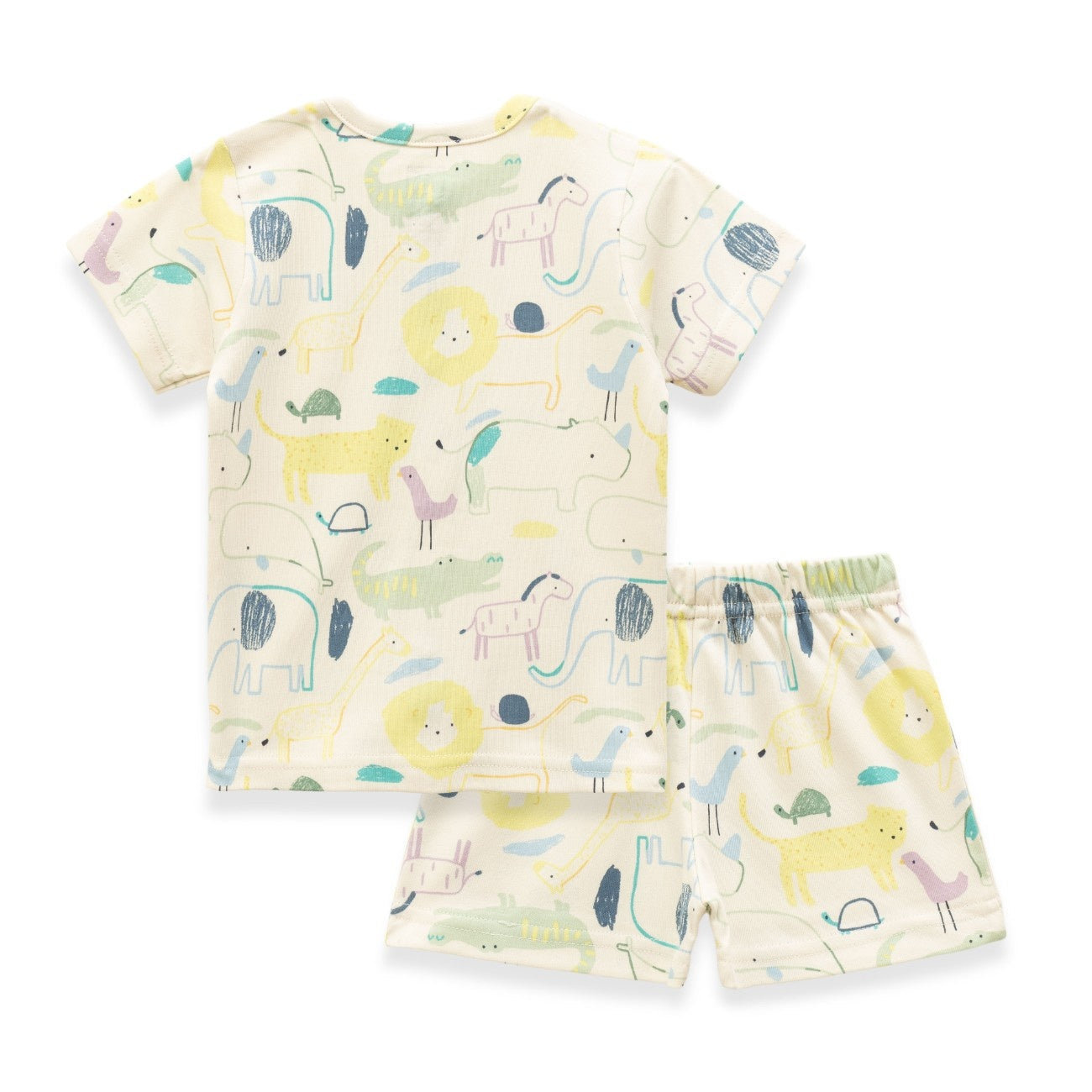 Jungle Animals Printed Baby Clothing Set